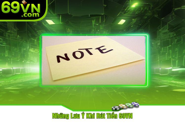 Những Lưu Ý Khi Rút Tiền 69VN